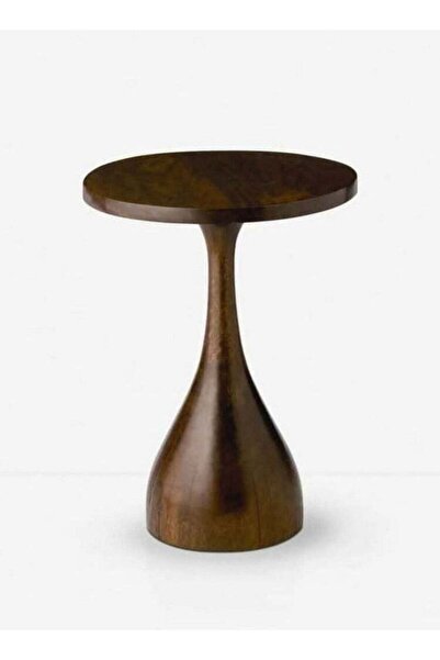 Generic Natural Wood Side Table Brown - 35×55 cm