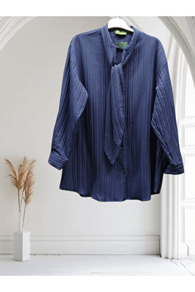 WOMEN KRAVAT YAKA GÖMLEK