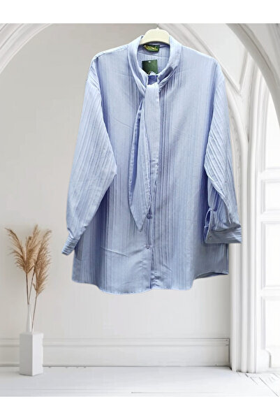 WOMEN KRAVAT YAKA GÖMLEK