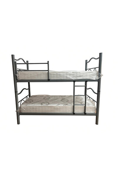 Bademli home Bademli Mobilya Metal Ranza Yataklı 90x190 Merdivenli Ayrılabili...