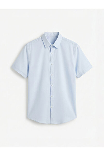 LC Waikiki Ανδρικό πουκάμισο με σχέδιο σε κανονική εφαρμογή, μπλε, από το κατ...