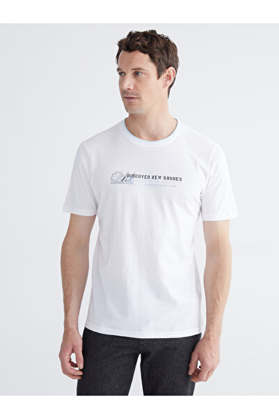 LC Waikiki Crew Neck Printed Jersey Men's T-Shirt