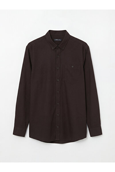 LC Waikiki Brown Regular Fit Men's Shirt