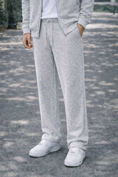 BRLKN Unisex 3 Thread Thick Winter Fleece Lined Baggy Sweatpants |   Oversize...