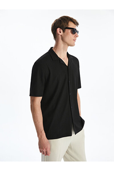 LC Waikiki Ανδρικό πουκάμισο GiyÇık Store den Black Regular Fit