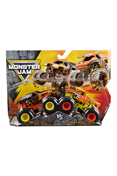 mattel Monster Jam Set of 2 Metal Cars Max D XX and El Toro Loco 1/64 Scale