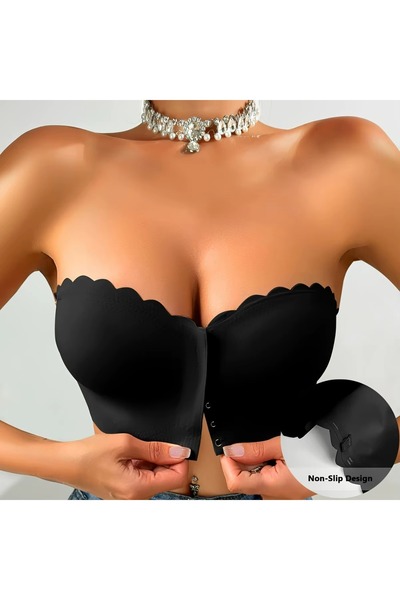 Eces Design Sutien push-up pentru femei - Sutien fără bretele, fără cusături,...