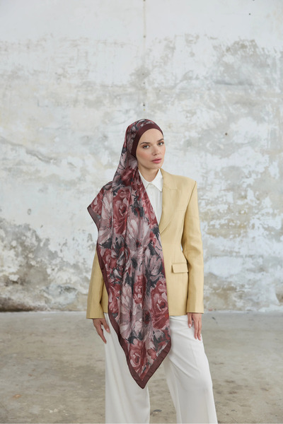 İpekhan Jardin Secret Collection Hint Vual İpek Şal 5013-09