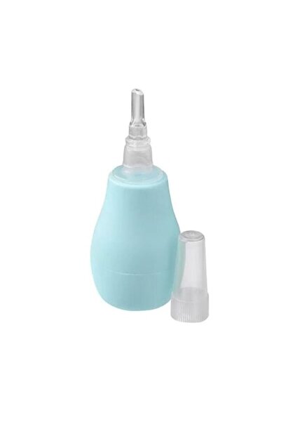 Babyono Aspirator nazal manual, BabyOno, Cu varf Din silicon, 0 luni+, Albastru