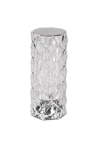 ZanaCasei Lampă de masă LED RGB cu control tactil și telecomandă, 1,5 W, reîn...