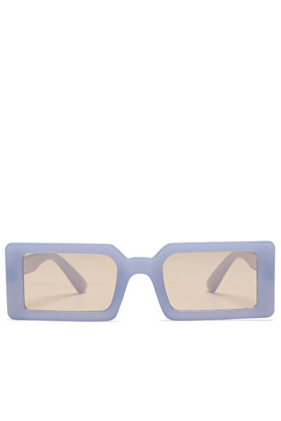 london Rag Women Rectangular Frame Sunglasses in Jelly Blue