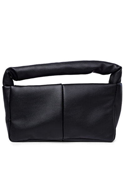 london Rag Women Black Faux Leather Baguette Bag