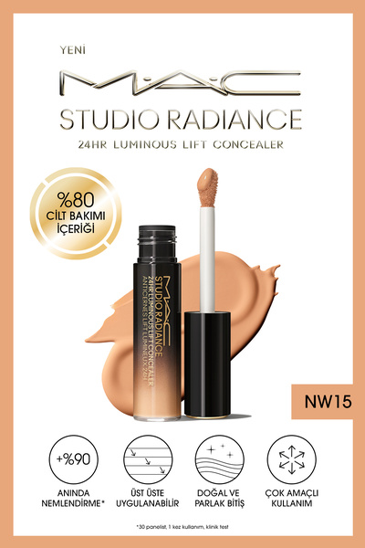 M.A.C Studio Radiance 24hr Luminous Lift Concealer - Cilt Bakım İçerikli Seru...