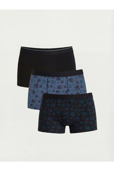 LC Waikiki Boxeri din bumbac elastic, croială standard, pachet de 3