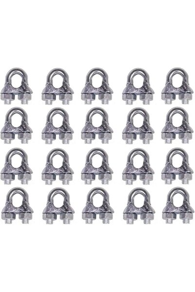 The Bros 20 قطعة من مشابك تثبيت كابلات الأسلاك السلكية، مشابك على شكل حرف U، ...