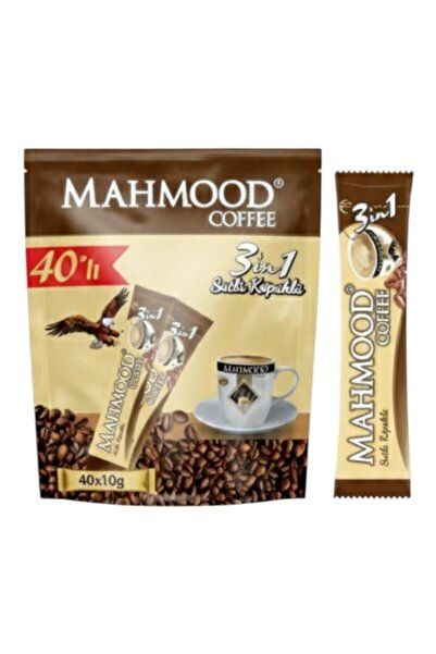 midyatavm Mahmood Coffee 3-in-1 Milk Foam 40 Pieces X 10 Grams Mini Small Siz...