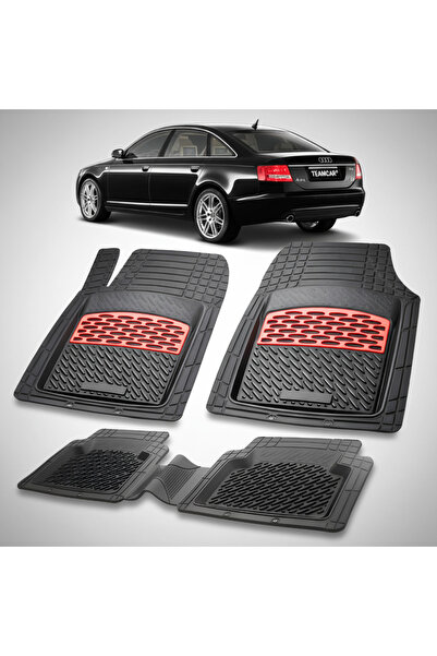 TEAMCAR Πατάκια δαπέδου από καουτσούκ για Audi A6 C6 Sedan συμβατά 2004-2011 ...