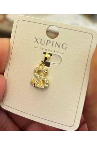 XUPING JEWELRY S Harfi Çelik Kolye Ucu
