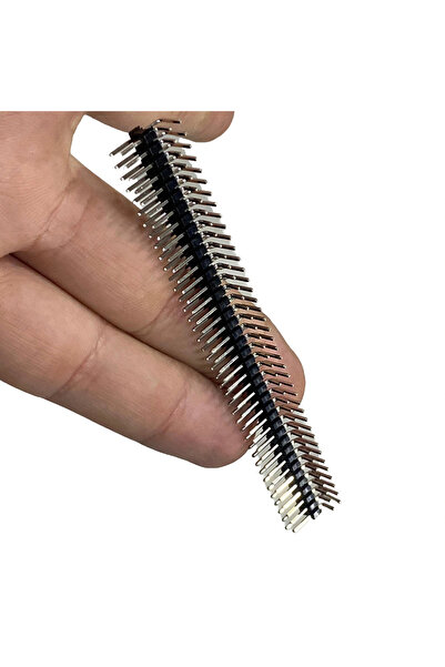 Voltaj Erkek Pin Header 2X40 Pin Male 2.54mm 90° Çift Sıra