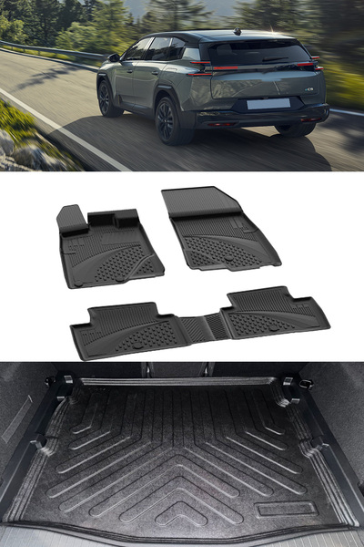 Sahler C5 Aircross Elektrikli-1.6 Phev 2025 ve Sonrası 4.5D Paspas ve 3D Rizl...