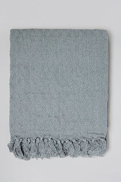 R&B Unisex Beige Self Design Fringed Hem Bath Mat