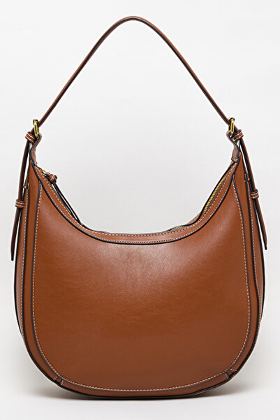 R&B Women's BROWN Solid Shoulder Bag