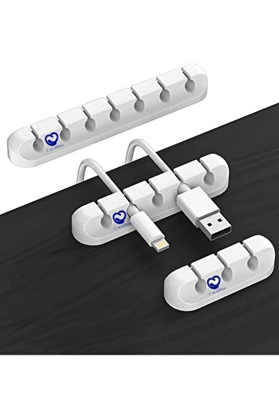 The Bros -3 Pieces Cable Management Clips for Power Cord USB Cable TV Cable P...