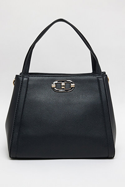 R&B Women's Black Textured Shoulder Bag
