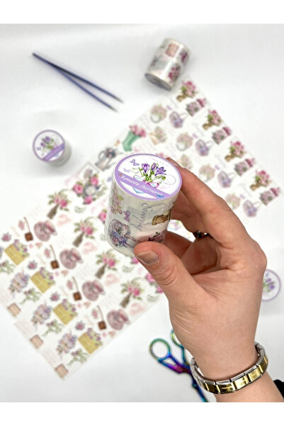 Kağıt Gemi Dükkan Vintage Tea Garden 2m Washi Bant/Washi Tape/Masking Tape/De...