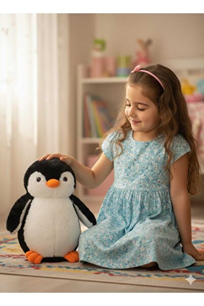 bubiee baby Sevimli Siyah pelüş Yumuşak Penguen Sevgiliye Ve Çocuklara Özel H...