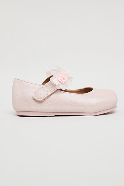 R&B Girl's Pink Appliqued Mary Jane Shoes