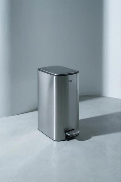 ACAR BANTIA DİKDÖRTGEN INOX ÇÖP KUTUSU 43x30x21CM 11LT