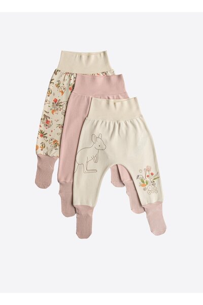 kitikate Organic Happy Koala 3-Piece Sock Set Pink