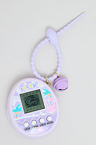 R&B Unisex Purple Electronic Game Keychain