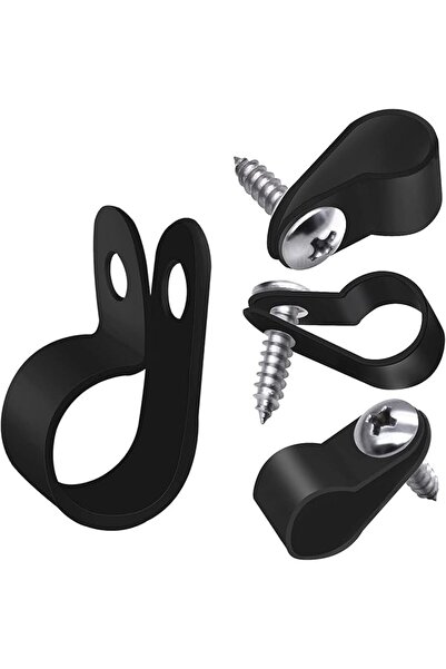 The Bros طقم تثبيت أضواء حبلية مكون من 100 قطعة، مقاس 1/2 بوصة، مع أقواس تثبي...