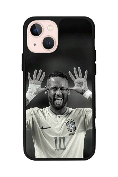 BGAKSESUAR iPhone 13/14 Uyumlu Neymar Tasarımlı Glossy Premium Kılıf