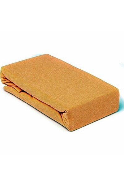 OEM Set of bed covers with elastic and 2 pillowcases, cotton, 180x200, Orange