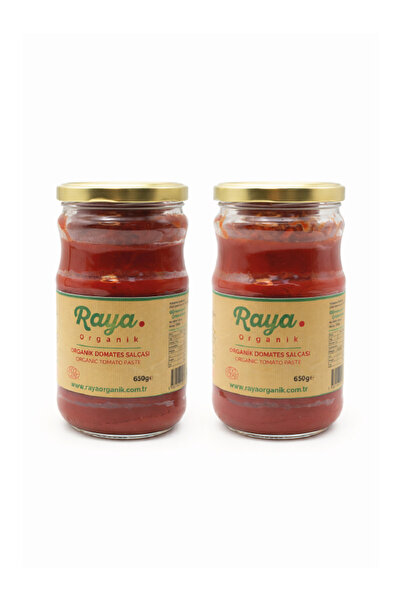 Raya Organik Organik Domates Salçası 2'li Set (650gr * 2 )