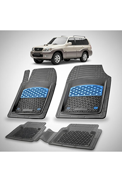 TEAMCAR Hyundai Terracan 2001-2004 Floor Mats | Rubber Floor Mat | Blue