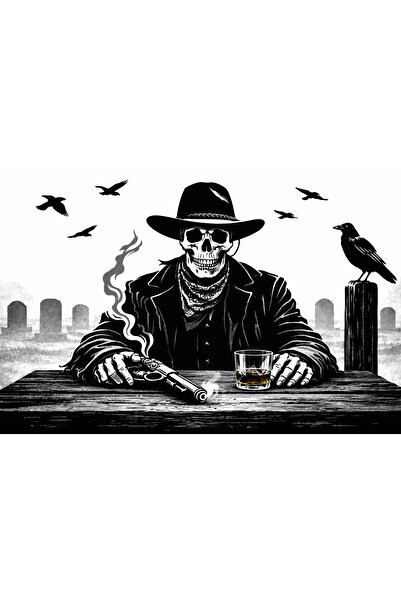 SİM Hayalet Kovboy - Serbest Senaryo Atış Hedefi 50x70cm yatay (10 Adet)