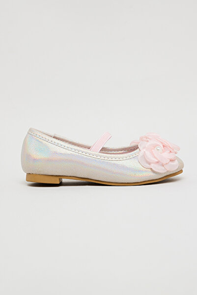 R&B Girl's Pink 3D Flower Mary Jane Shoes
