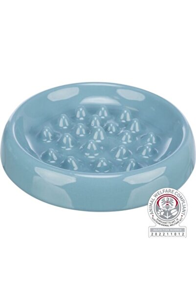 Trixie Bol ceramic pentru pisici, Trixie, hrănire lentă, 0,25 l/18 cm, divers...