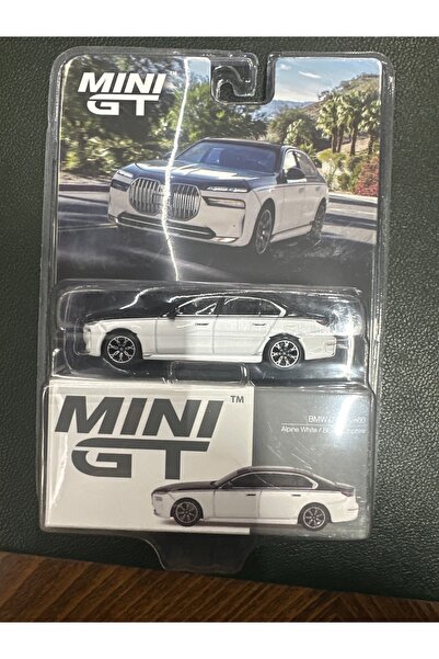 mini gt BMW İ7 xDrive60 Alpine White/Black Sapphire