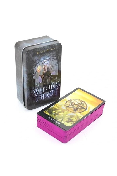 Leyaton By Ellen Dugan Witches (Witch) Metal Boxed Tarot Card Lwlhm-Ytrs345