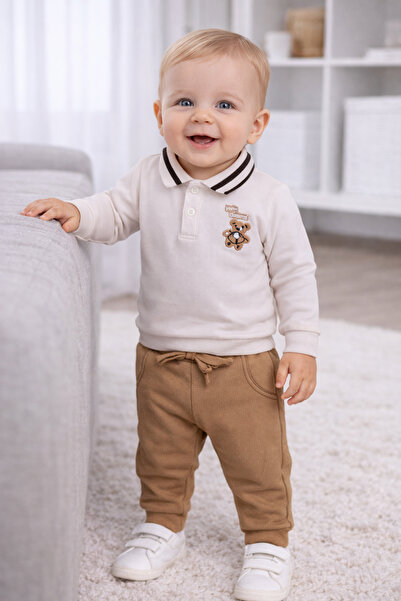 Stylein Baby Boy Polo Collar 2-Piece Set