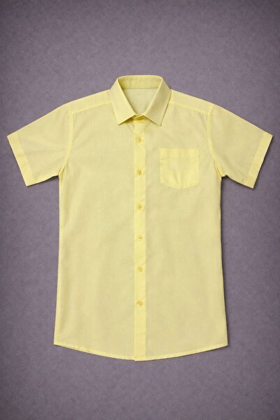 Dıgıl Kids Cămașă cu mânecă scurtă pentru băieți, din țesătură Dacron, roșu, ...