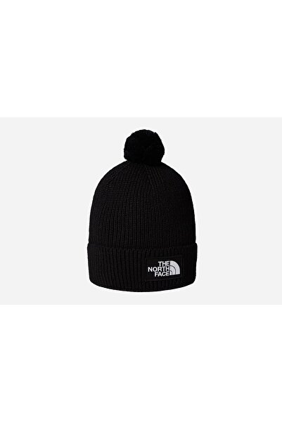 THE NORTH FACE TNF LOGO BOX POM BEANIE