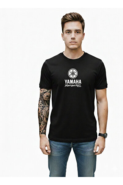 MotoRisk Yamaha Motorcycle Premium T-Shirt (Slim Fit Crew Neck)