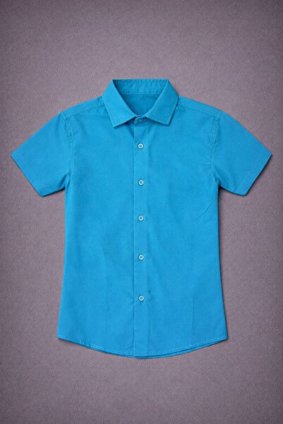 Dıgıl Kids Cămașă cu mânecă scurtă pentru băieți, din țesătură Dacron, roșu, ...