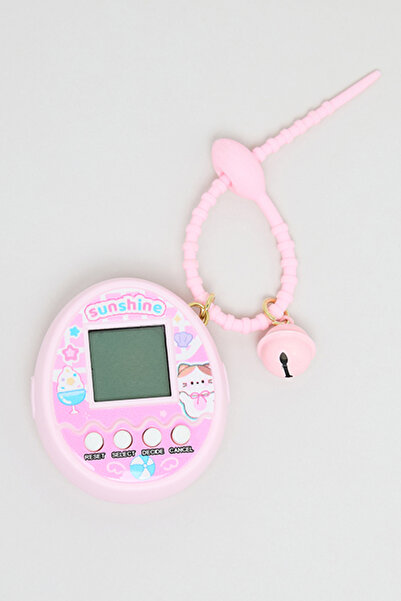 R&B Unisex Pink Electronic Game Keychain